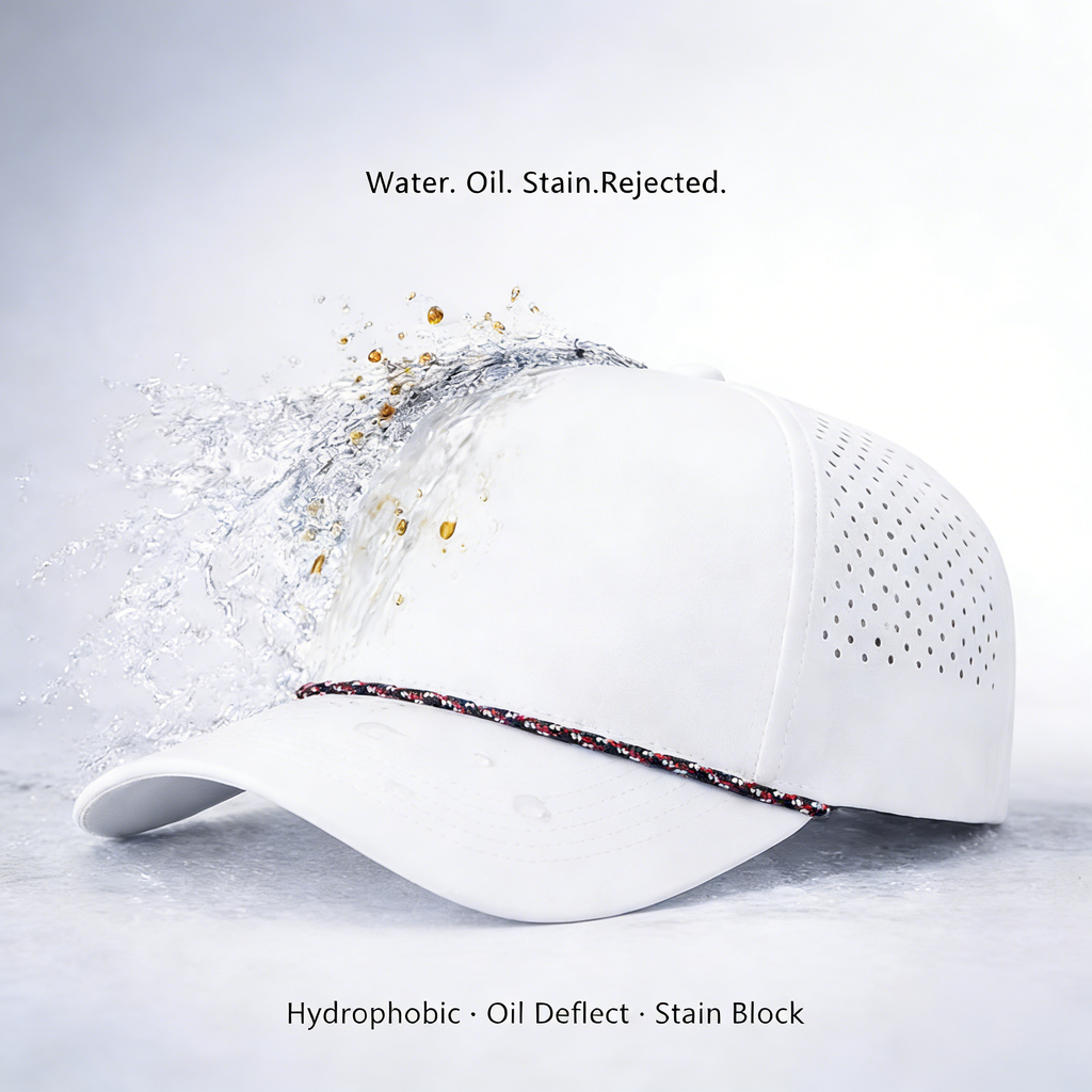 Custom 5 Panel Embroidery Logo Baseball Cap Waterproof Laser Cut Drilled Hole Perforated Hat Gorras
