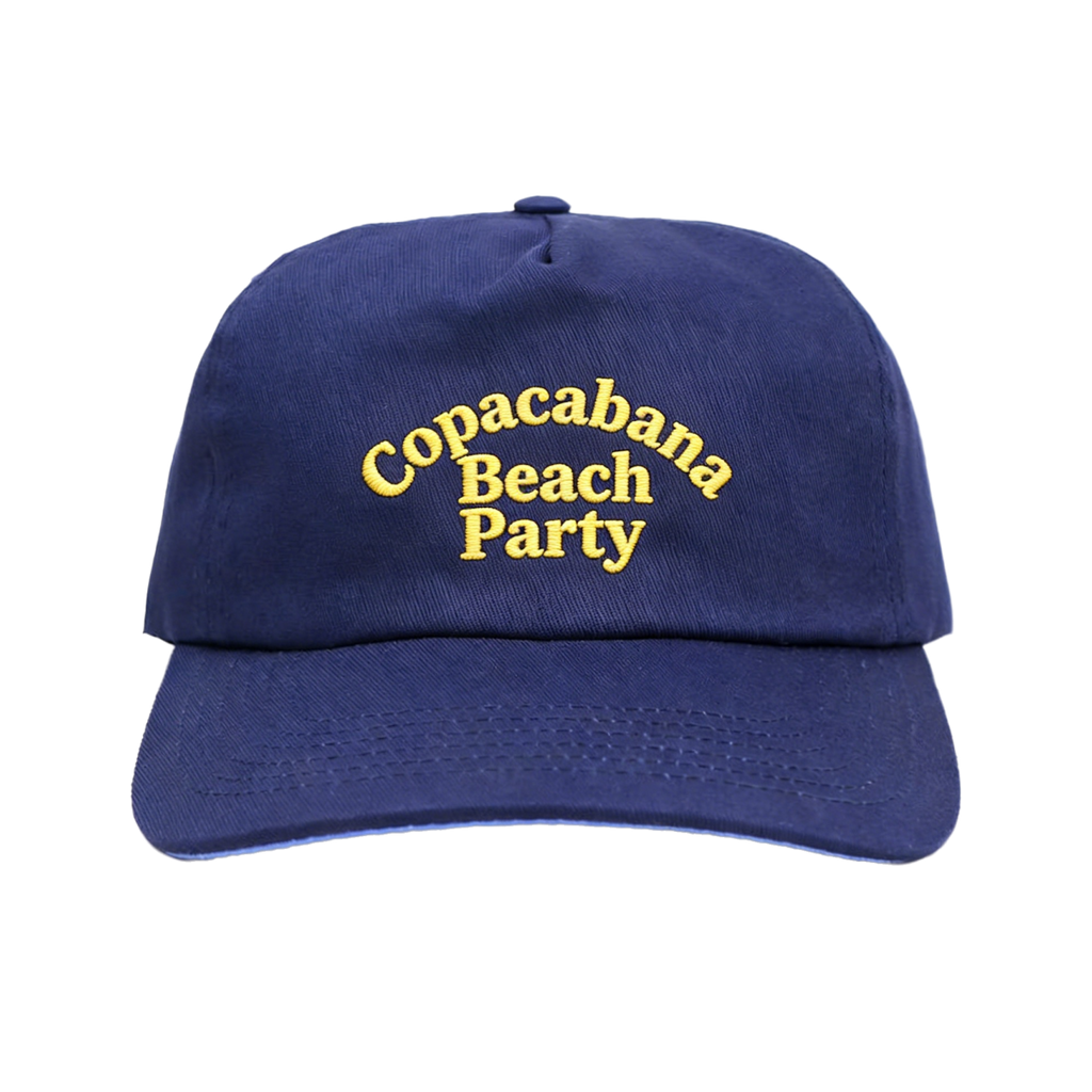 DAZU Manufacturer Navy Blue 5-Panel Unstructured Hat Low Profile Adjustable Cotton Mens Baseball Cap Vintage Style Letter