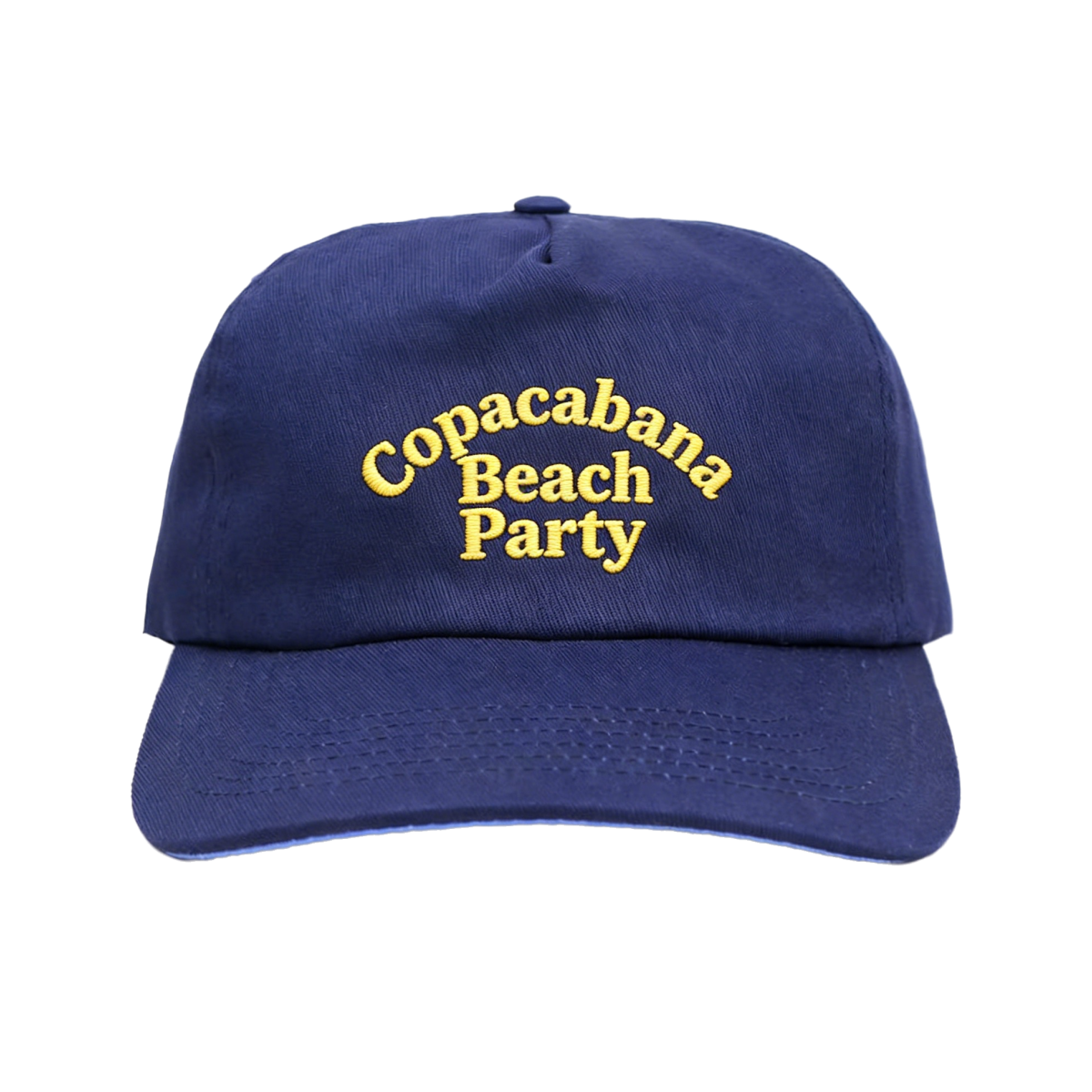 DAZU Manufacturer Navy Blue 5-Panel Unstructured Hat Low Profile Adjustable Cotton Mens Baseball Cap Vintage Style Letter