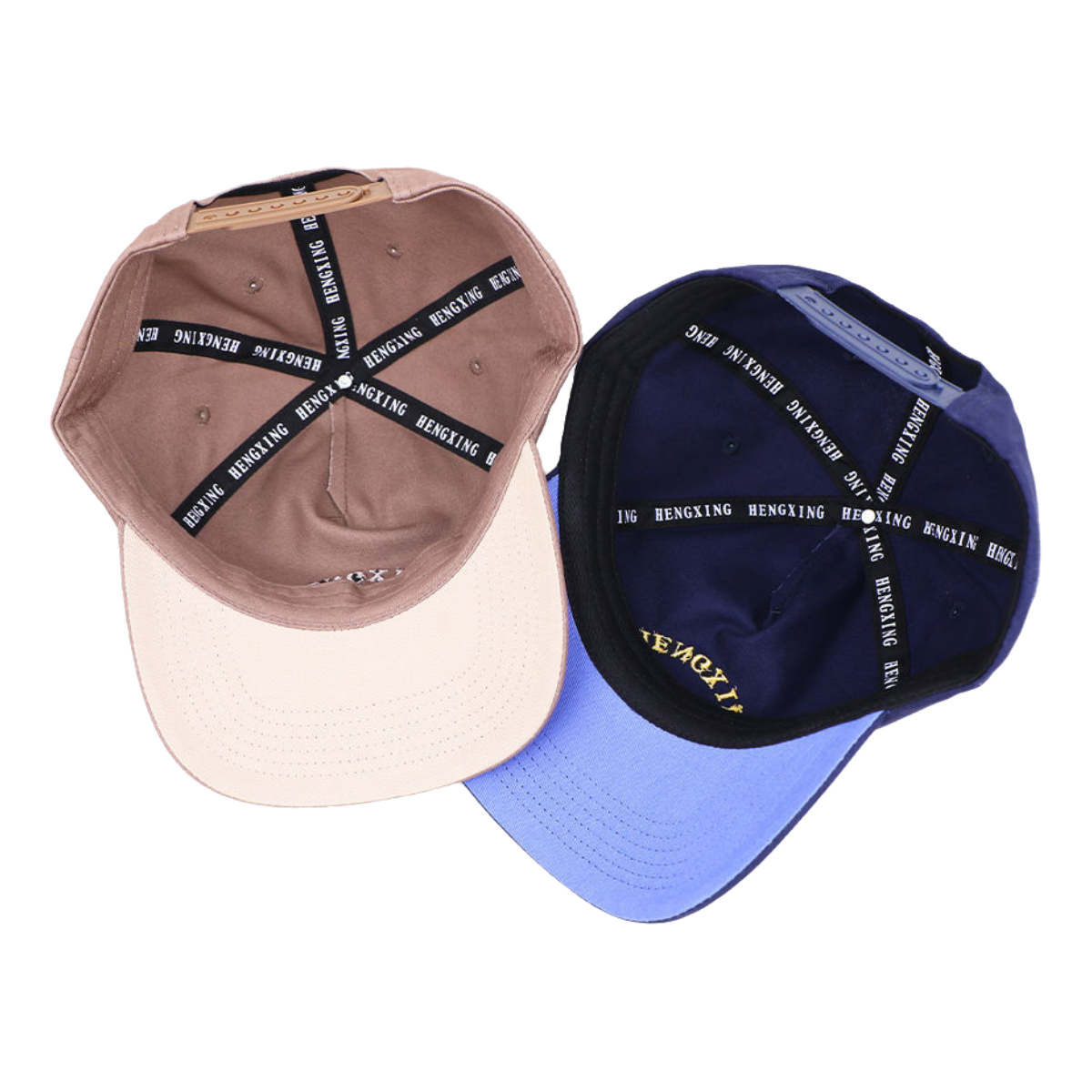DAZU Manufacturer Navy Blue 5-Panel Unstructured Hat Low Profile Adjustable Cotton Mens Baseball Cap Vintage Style Letter