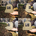 Custom Embroidery Leather Patch Snap Back Mesh Back Ball Caps R112 Trucker Hats Trucker Cap