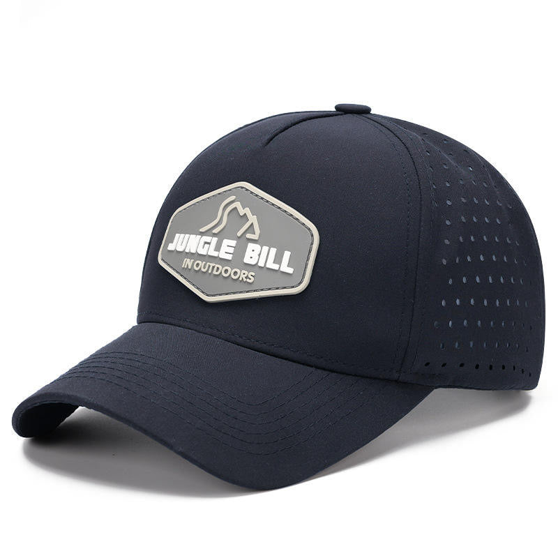 New Breathable Baseball Cap with Waterproof Structure for Women and Men, Perforated Design Laser Cut Water Resistant Hat