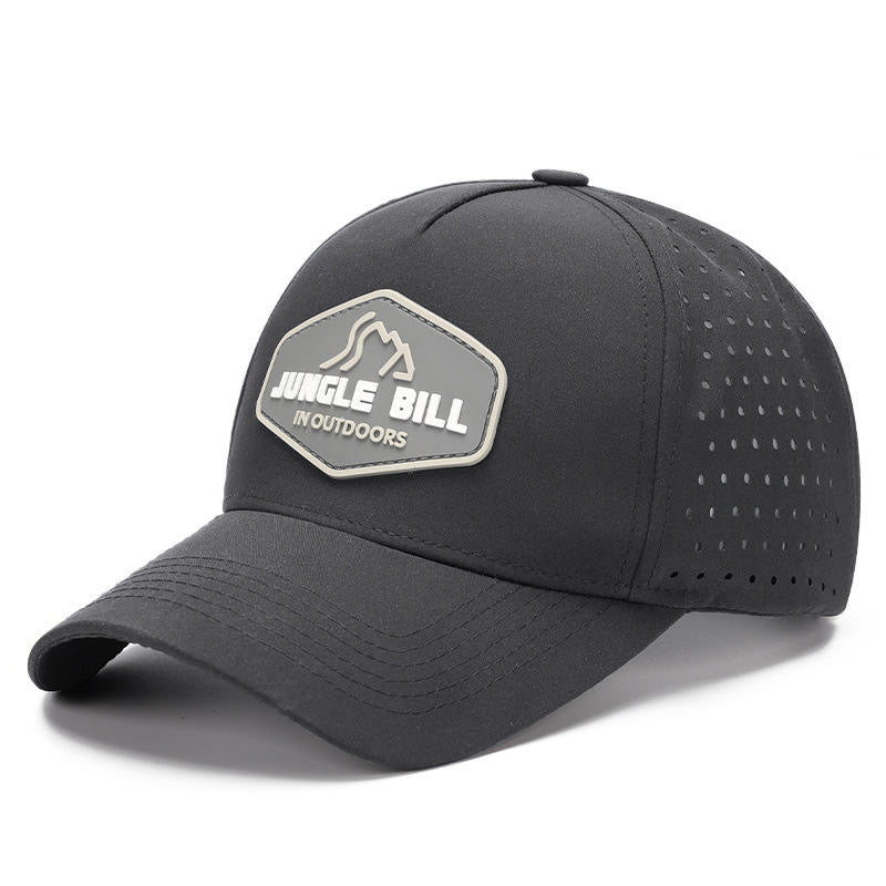 New Breathable Baseball Cap with Waterproof Structure for Women and Men, Perforated Design Laser Cut Water Resistant Hat