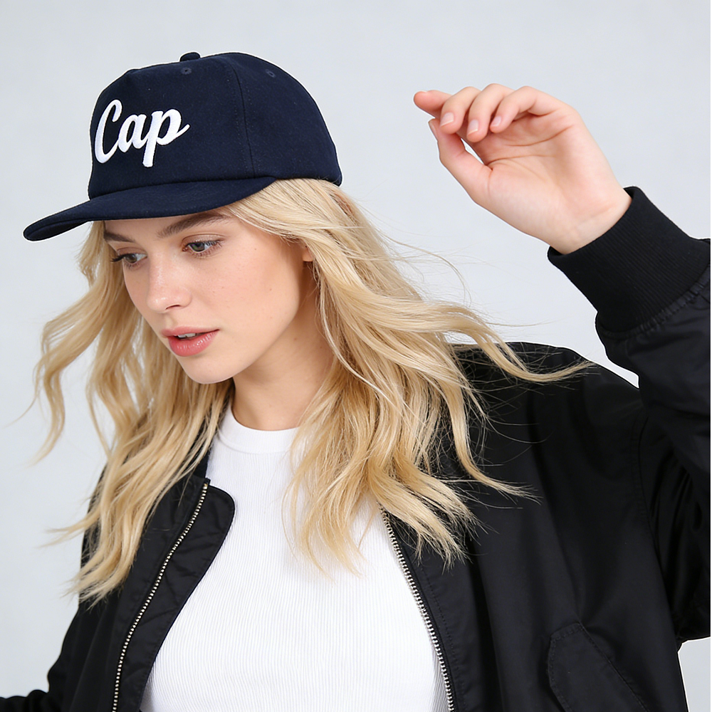 Vintage Thick Wool Custom 3d Embroidered logo Unstructured Low Profile 5 Panel StrapBack Hat Snapback Cap